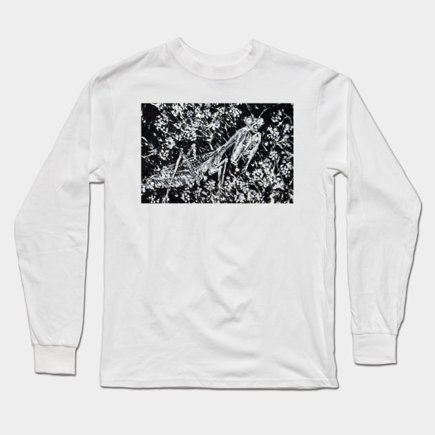 PRAYING MANTIS in the FLOWERS Long Sleeve T-Shirt by lautir